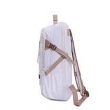 白色帆布學生上課必備大容量後背包