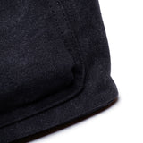 黑色帆布休閒風格前口袋設計大容量拉鍊托特包