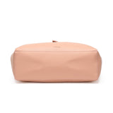 粉色彷皮圓釘皮帶設計大容量側背包