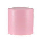 粉色三層設計圓柱形首飾箱