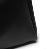 黑色彷皮金屬旋扣獨特條線感翻蓋設計雙隔層側背包