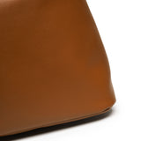 棕色彷皮簡約時尚風格線條俐落側背包