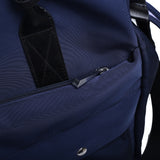 藍色尼龍前口袋設計多功能肩帶實用手提包