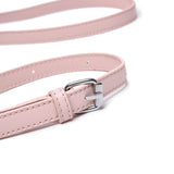 粉紅色彷皮特大扣帶綴飾設計磁扣開口手提斜背包