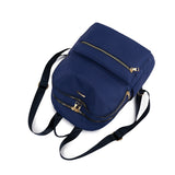 藍色尼龍多拉鍊口袋實用結構百搭耐用防水中性款後背包
